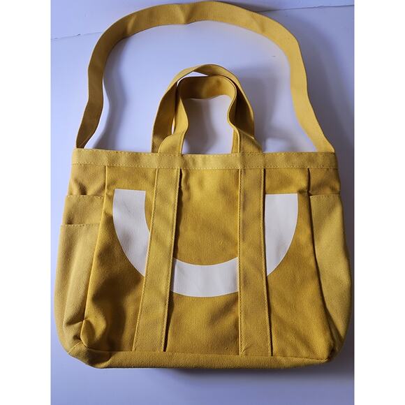 YUMI Yellow Farmer's Market Day at the Beach Insulated Tote Bag EUC - Picture 2 of 8